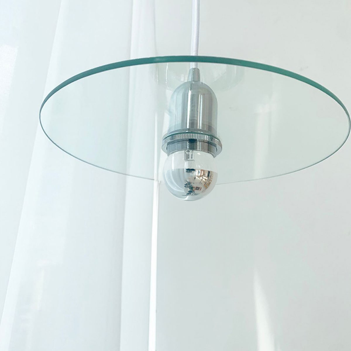 VeroMan ライト ペンダントライト シーリングライト 円盤 ガラス 透明