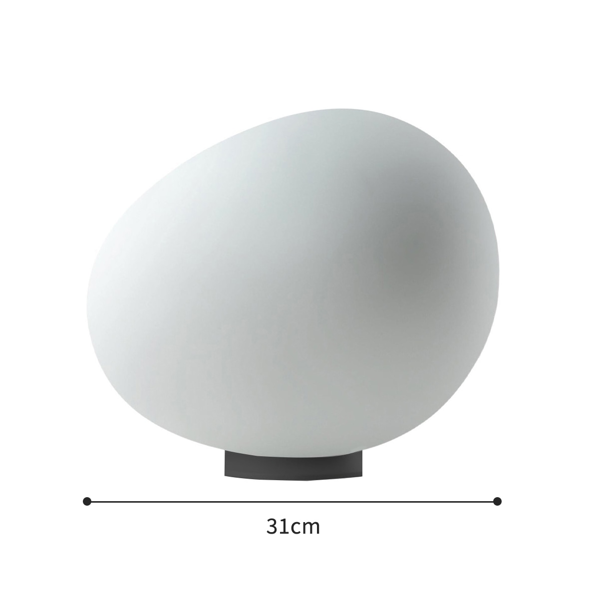VeroMan[31cm]ライトスタンドライトデスクライトランプ照明間接照明卵型丸シンプルモダンレトロ韓国インテリア