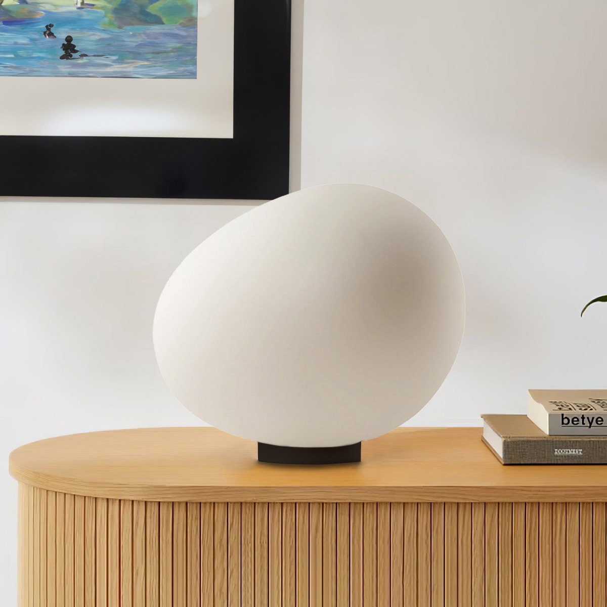 VeroMan[31cm]ライトスタンドライトデスクライトランプ照明間接照明卵型丸シンプルモダンレトロ韓国インテリア