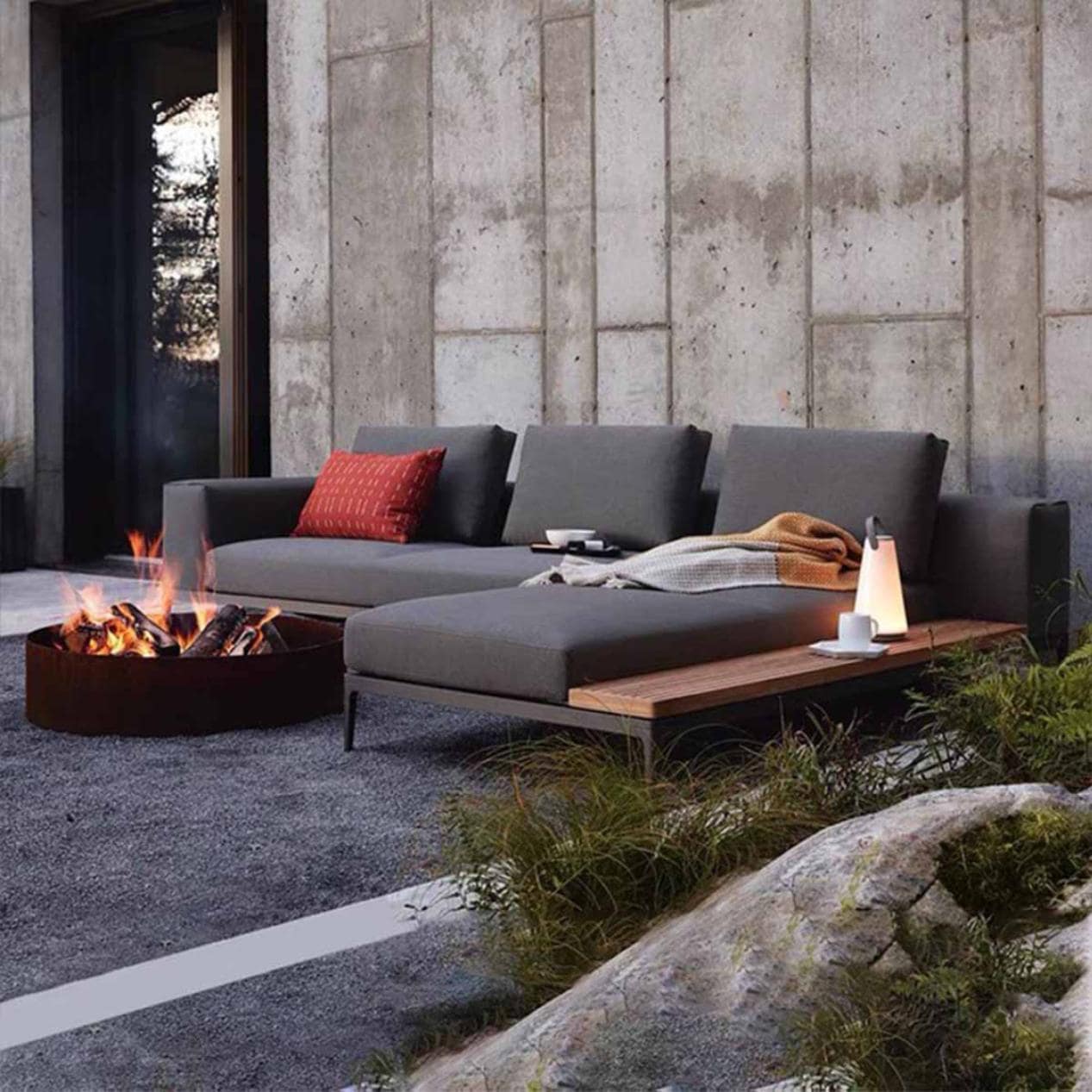 北欧スタイル チーク材 2人用ソファ ウォールナット ベトナム製 アーム