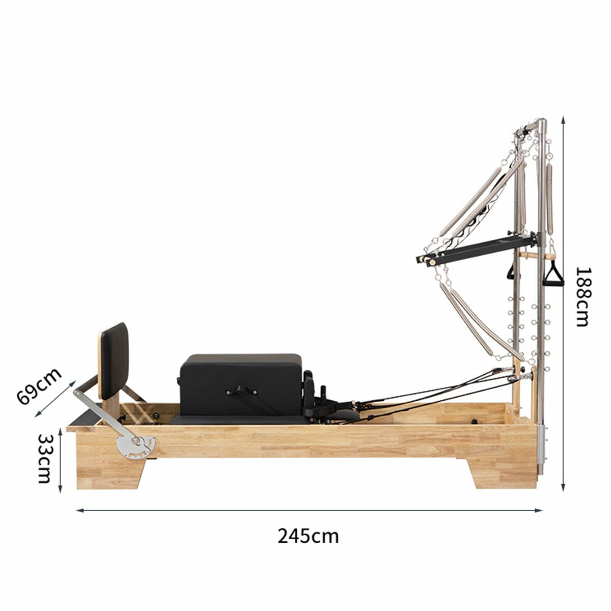 パーツ] VeroMan ピラティスマシン リフォーマー タワー ハーフタワー