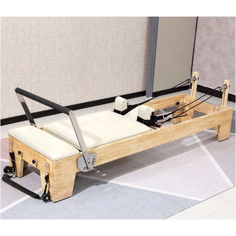 送料込】[オーク材] VeroMan ピラティスマシン リフォーマー 木製