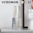 VeroMan フラワーベース オーロラ クリア 透明 花瓶 一輪挿し 花器