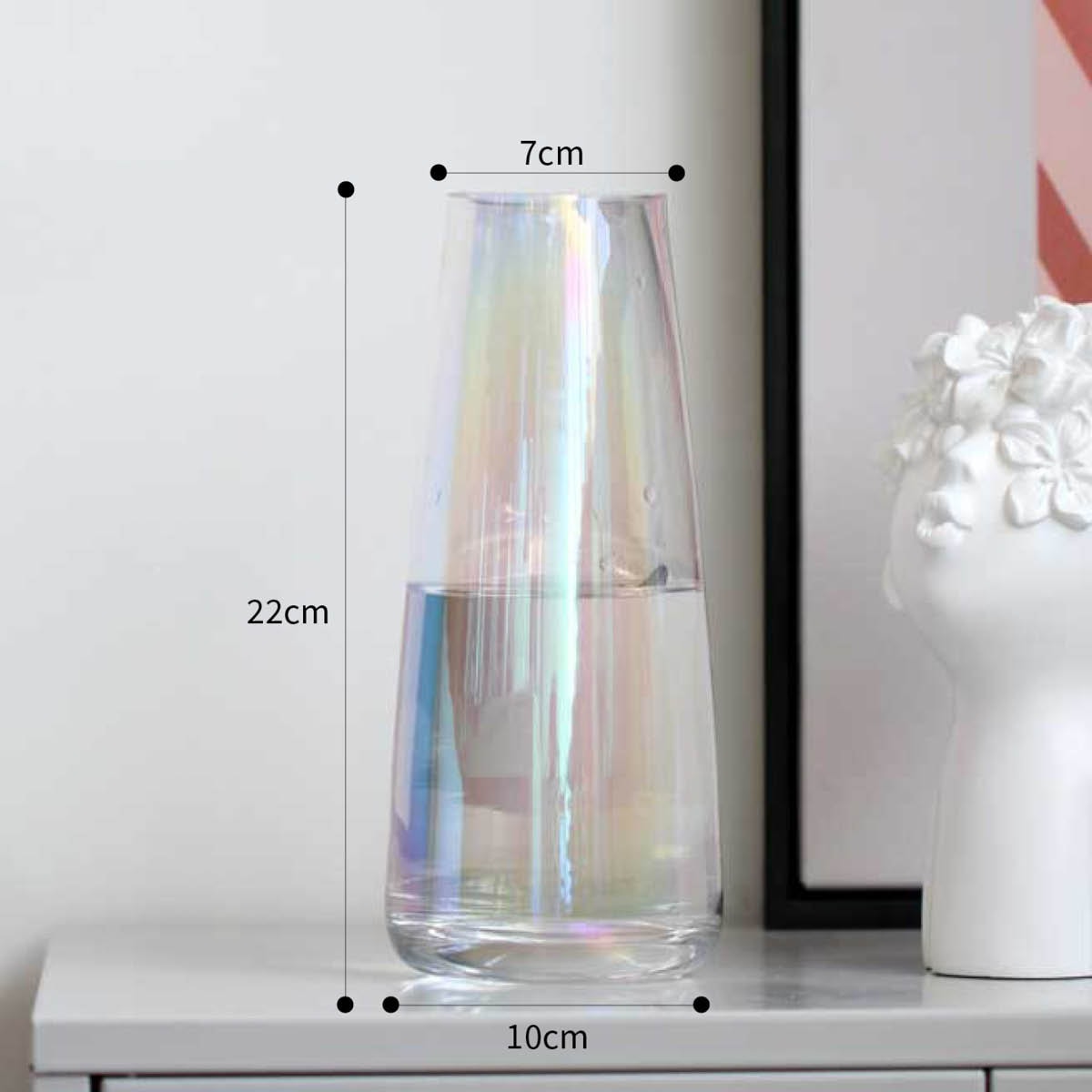 専用です　Land 花瓶 気泡入り 白ガラス 約10cm 専用です Land 花瓶 気泡入り 白ガラス 約10cm 専用です Land 花瓶