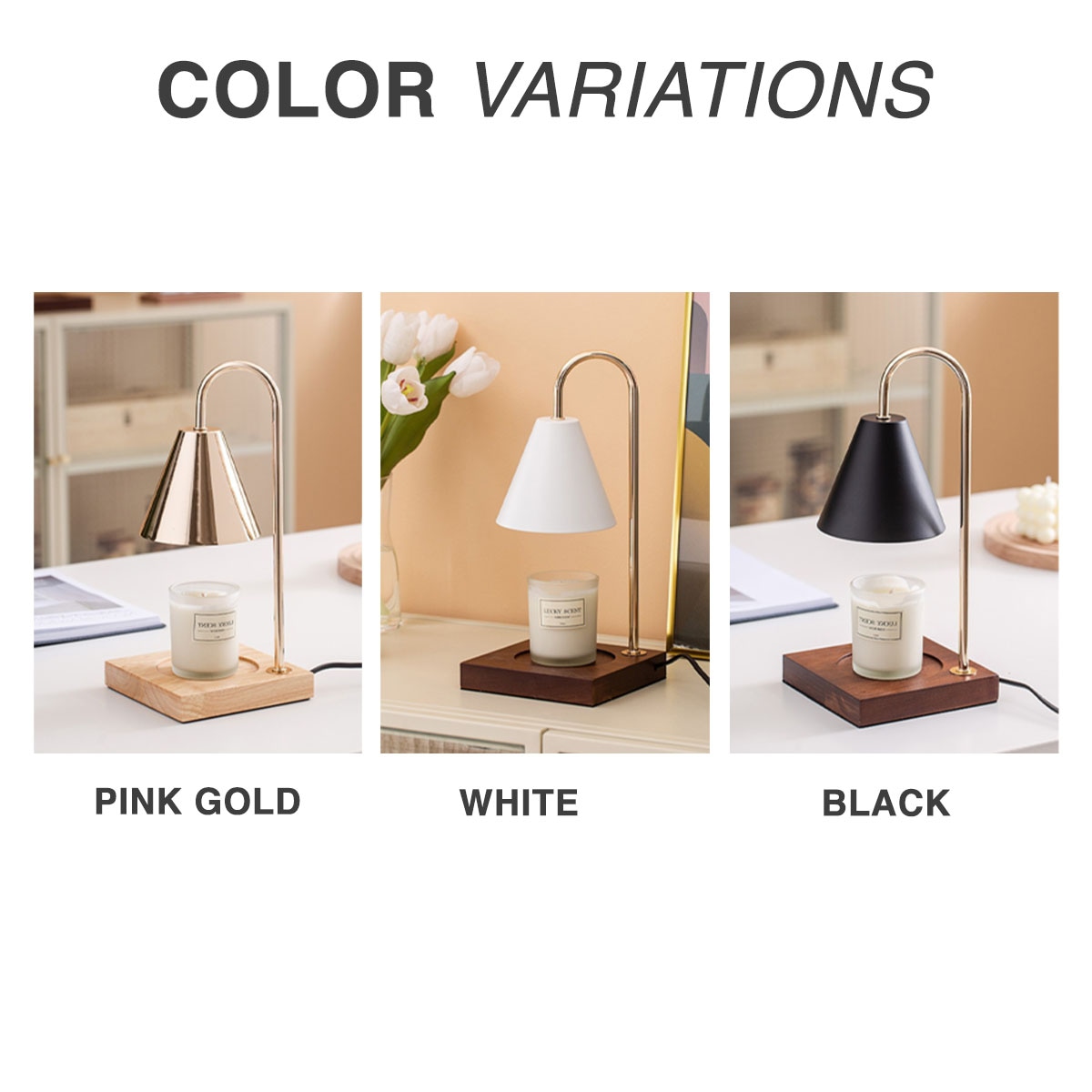 VeroMan キャンドルウォーマー アロマオイル ランプ 卓上ライト アロマ