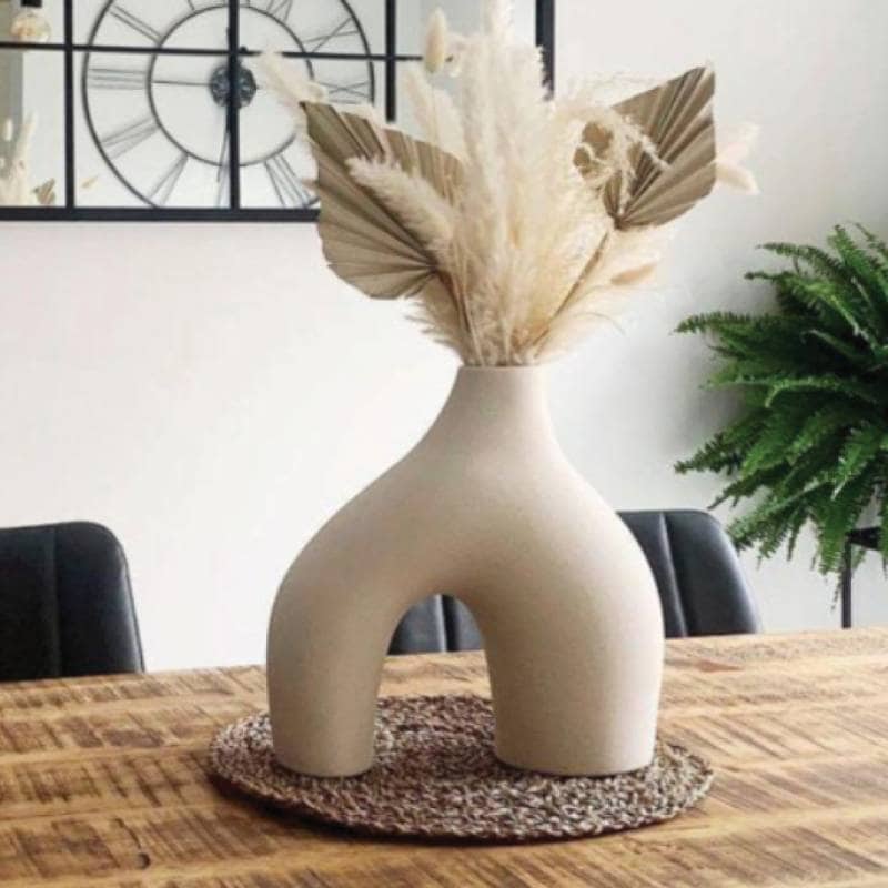 VeroMan 花瓶 一輪挿し 半円 花 陶器 出窓 シンプル オシャレ