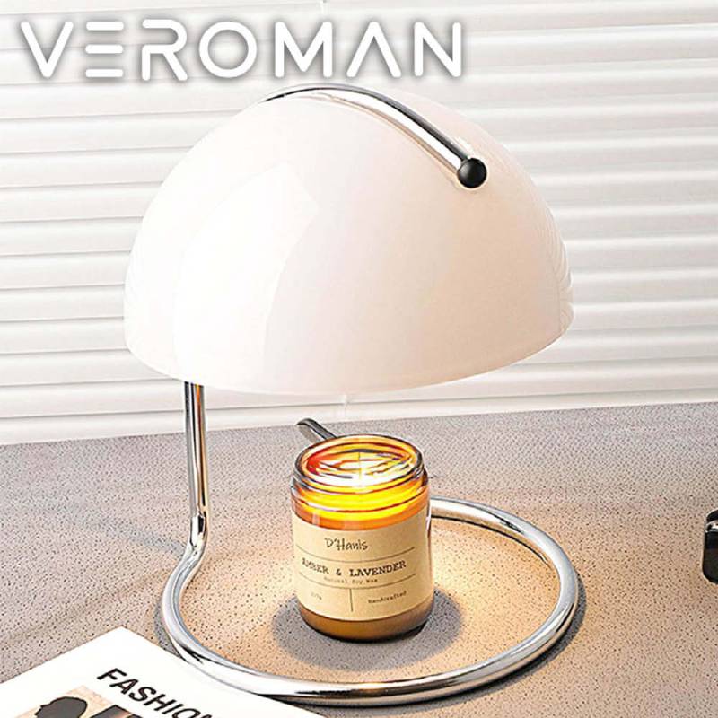 VeroMan キャンドルウォーマー ライト ランプ ドーム 半円 卓上ライト
