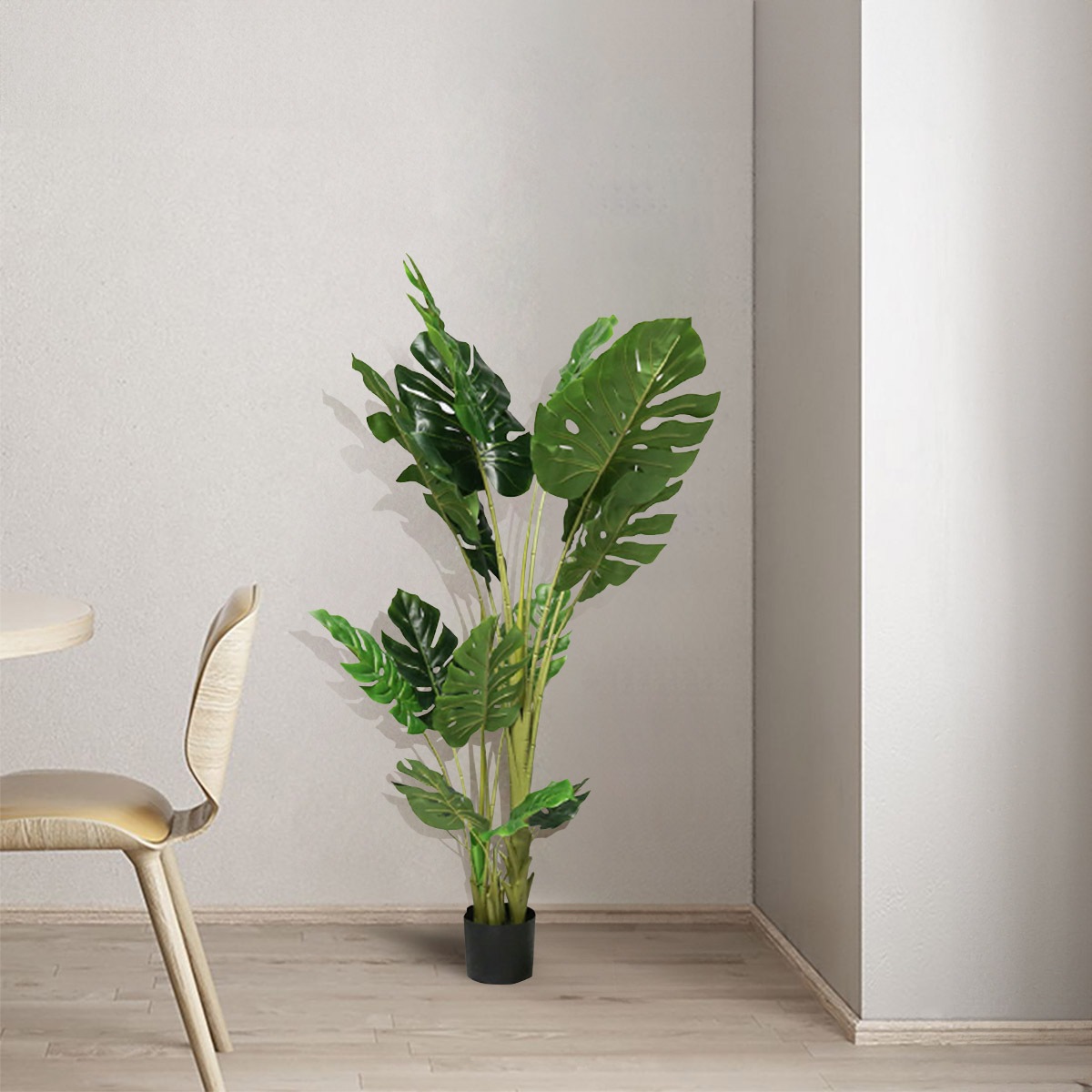 Lサイズ] VeroMan 人工植物 モンステラ 造花 フェイクグリーン