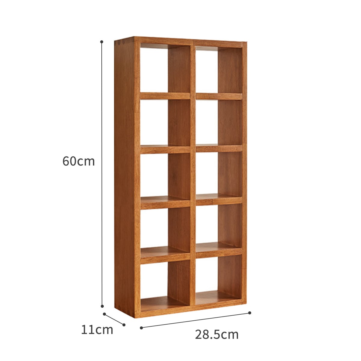 棚10分割] VeroMan 5x2 棚 ラック 収納棚 正方形 四角 木製 モダン