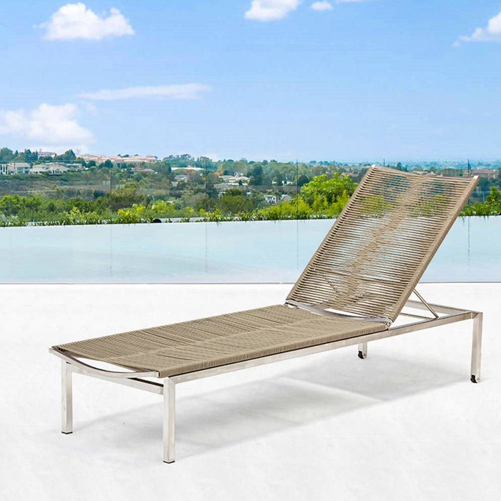 VeroMan リクライニング サンベッド 屋外 アルミフレーム プールサイド チェア 軽量 防水 涼やか リゾートホテル気分 アウトドア家具韓国インテリア