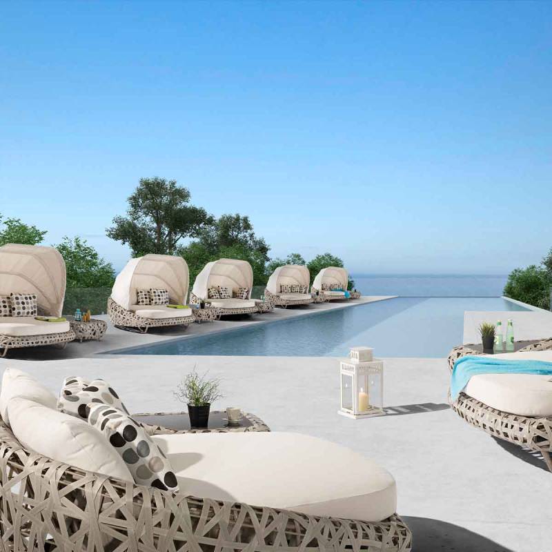 リゾートベッド ベッド デイベッド グランピング プールサイド