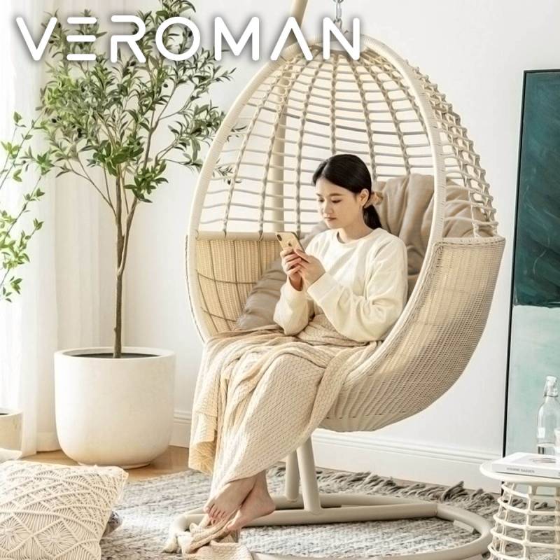 期間限定【新品未使用】VeroMan ハンギングチェア ホワイト VeroMan ハンギングチェア チェア ハンモックチェア ブランコチェア