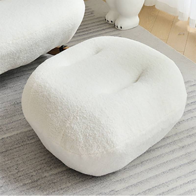 VeroMan 足置き オットマン もこもこ ふわふわ 単品 かわいい カウチ