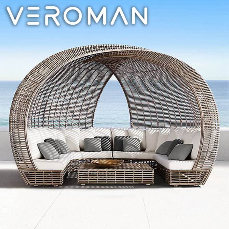 [幅3m] VeroMan ソファベッド プールサイドベッド アウトドアソファ アウトドアベッド カウチ アウトドア プールサイド 韓国インテリア 韓国家具 [高さ250cm]