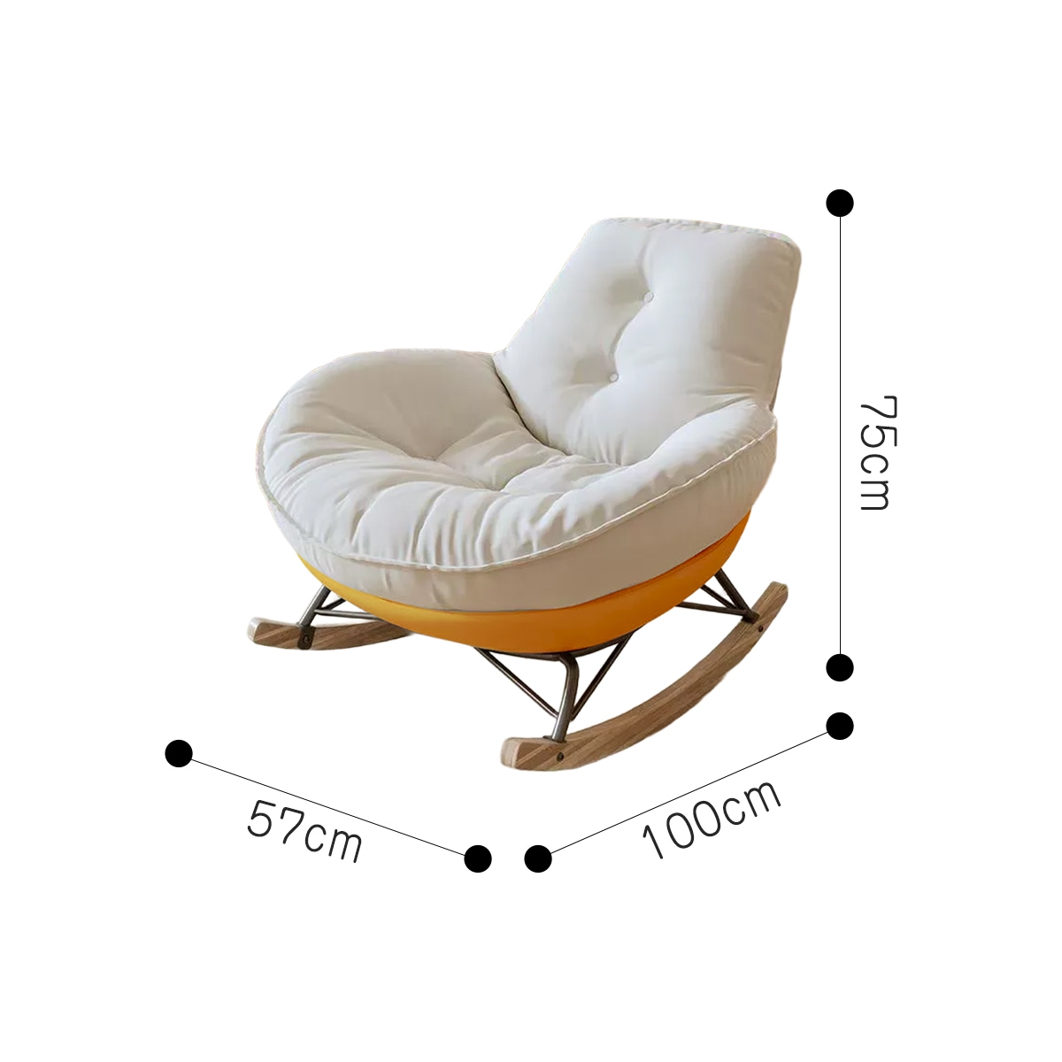 【日本未発売】ロッキングチェア ソファ・チェア オッドマン付き 北欧風 楽天市場】[オットマン付き] VeroMan ロッキングチェア