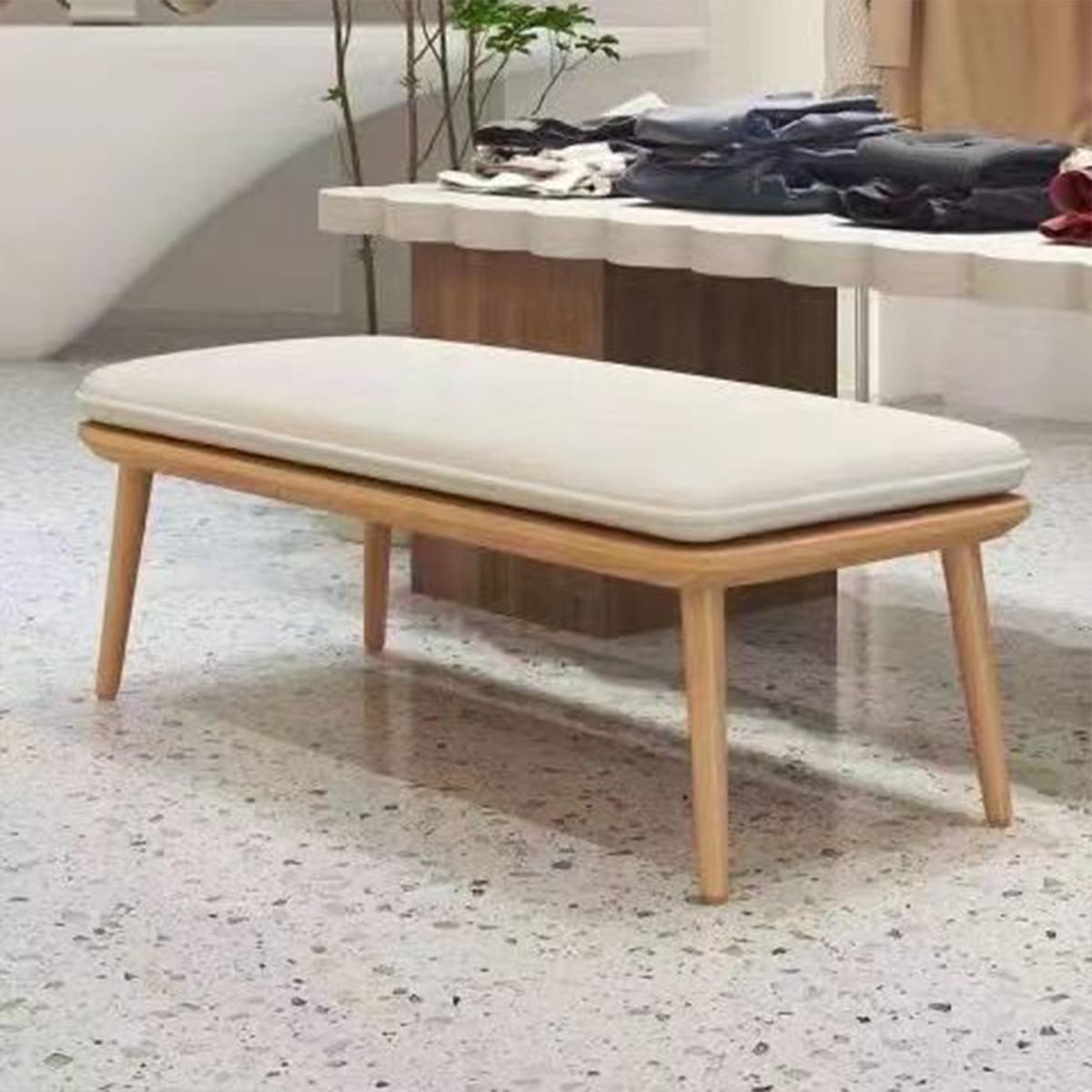 幅100cm] VeroMan シンプルベンチ ベンチ スツール チェア 腰掛け 玄関