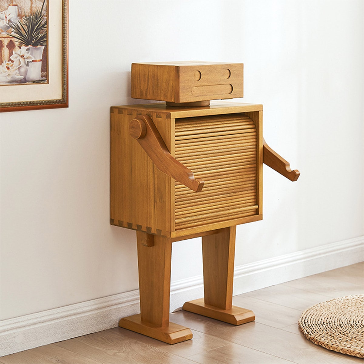 VeroMan 収納棚 キャビネット ティッシュボックス 収納ボックス 扉付き