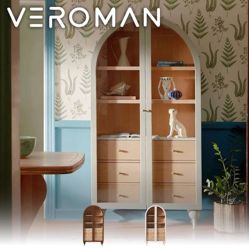 VeroMan 収納ラック 食器棚 食器 収納 ラック 棚 本棚 ラタン ラタン