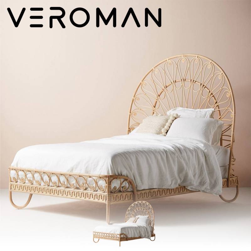 値下げしました】メデア ラタン編みベッド アール・ヌーヴォー