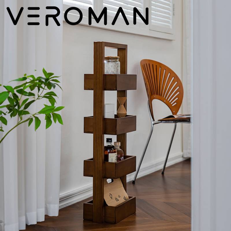 VeroMan 木製 収納ラック 4段 収納棚 多層卓上ラック おしゃれ 雑貨
