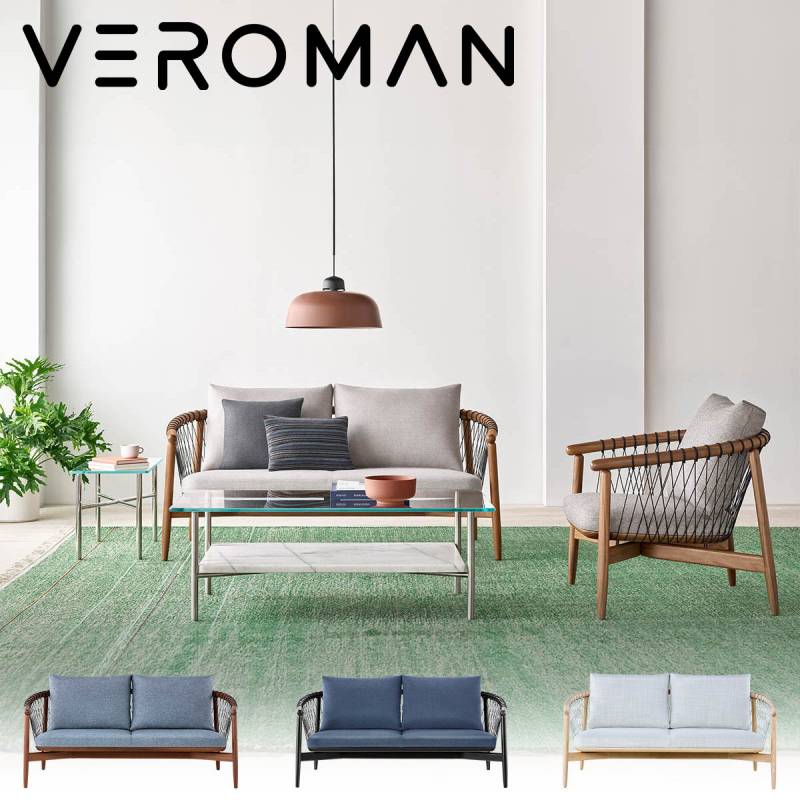 VeroMan ソファ 2人掛け 3人掛け パーソナルソファ 木製 木 クッション クッション性 モダン レトロ シンプル 韓国インテリア 韓国家具 [幅65cm 高さ79cm]