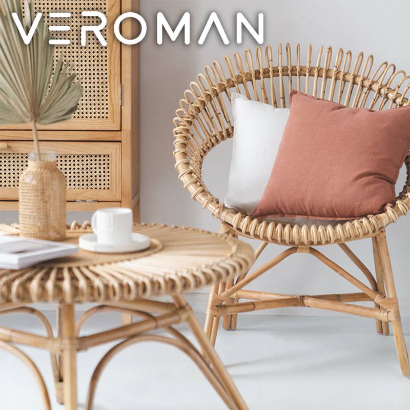 VeroMan ラタン編みチェア ラタン編み チェア パーソナルチェア 椅子