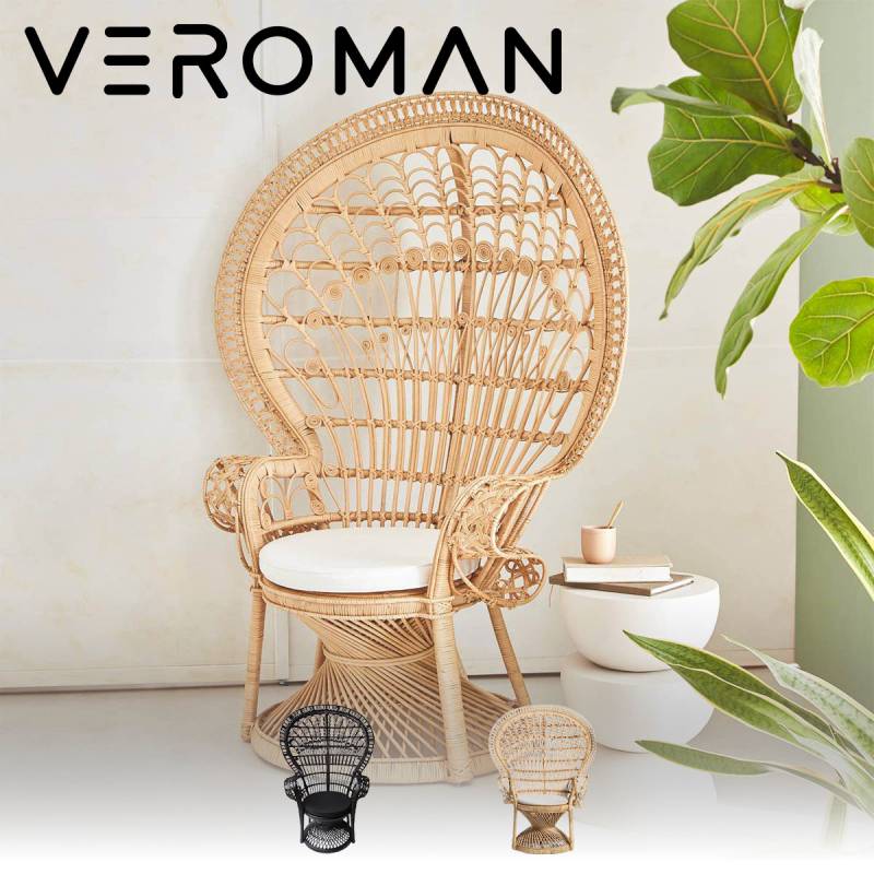 VeroMan ラタン編みチェア ラタン編み チェア パーソナルチェア 椅子