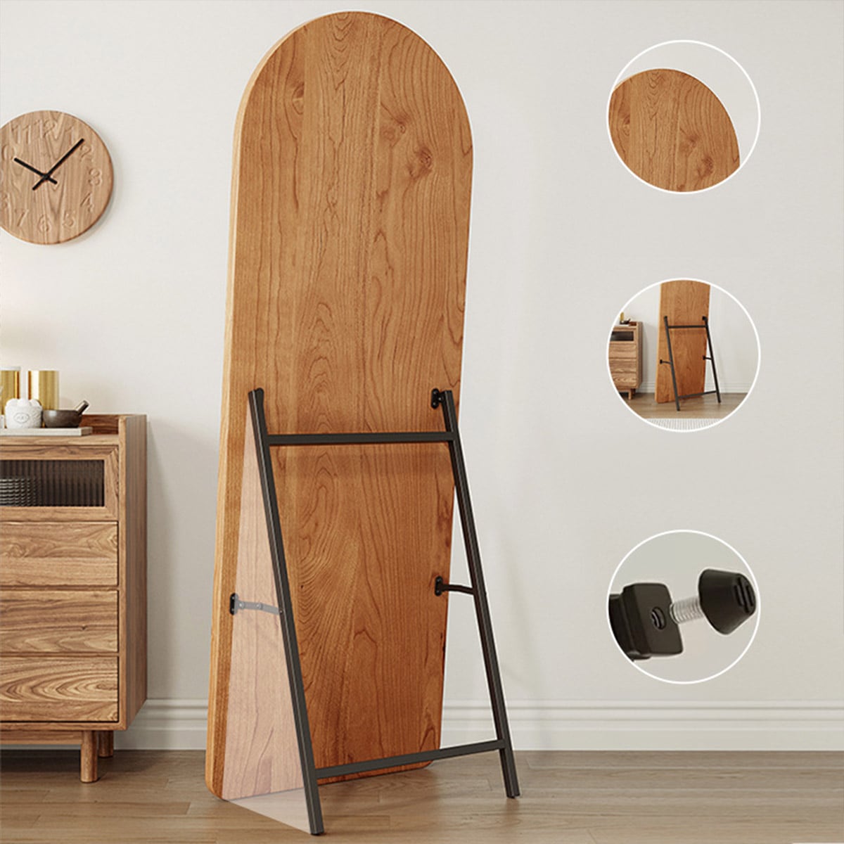 VeroMan ミラー 鏡 全身鏡 姿見 スタンドミラー ジャンボミラー