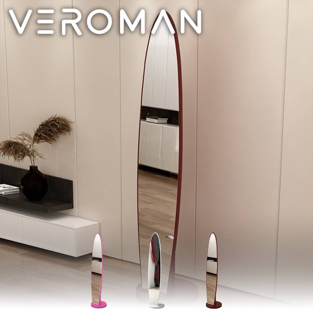 VeroMan ミラー 鏡 全身鏡 姿見 スタンドミラー ジャンボミラー 大型 アンティーク ビンテージ シンプル おしゃれ 立て掛け 韓国インテリア 韓国家具 [幅38cm 高さ168cm]