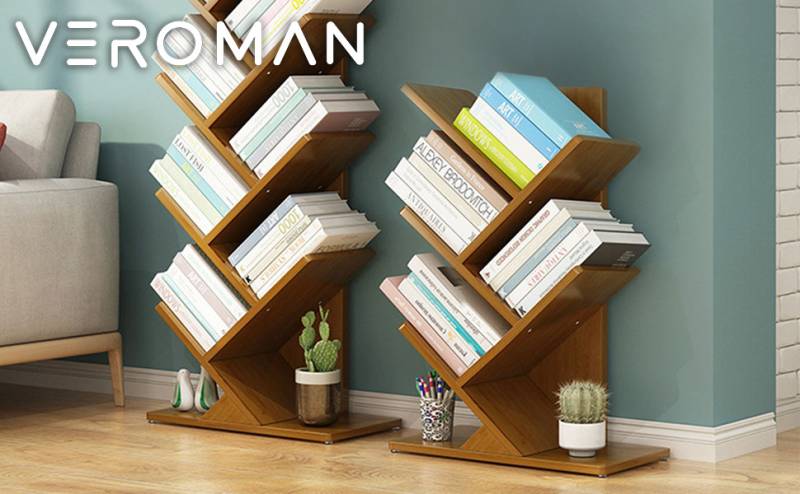 3段] VeroMan VeroMan 本棚 ブックラック ブックシェルフ 棚 縦型