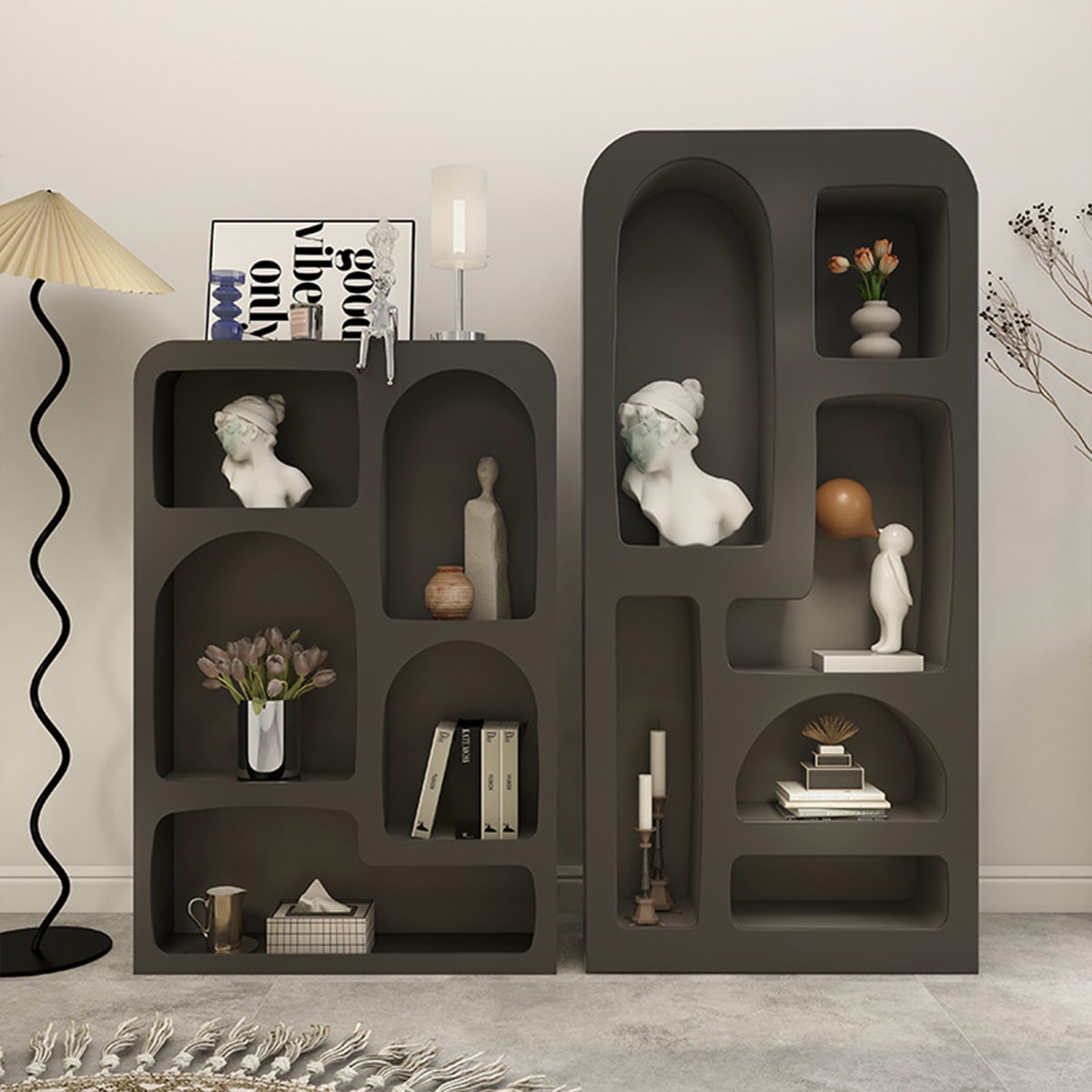 高さ120cm] VeroMan 大きな マントルピース シェルフ ディスプレイ