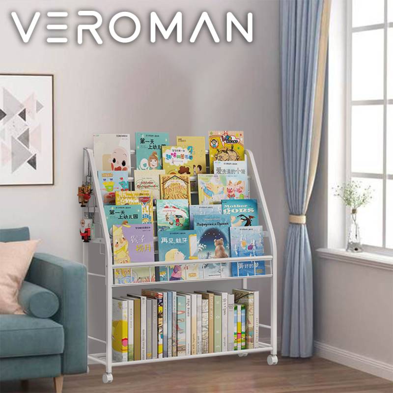 VeroMan 本棚 ブックラック ブックシェルフ 棚 縦型 ラック シェルフ