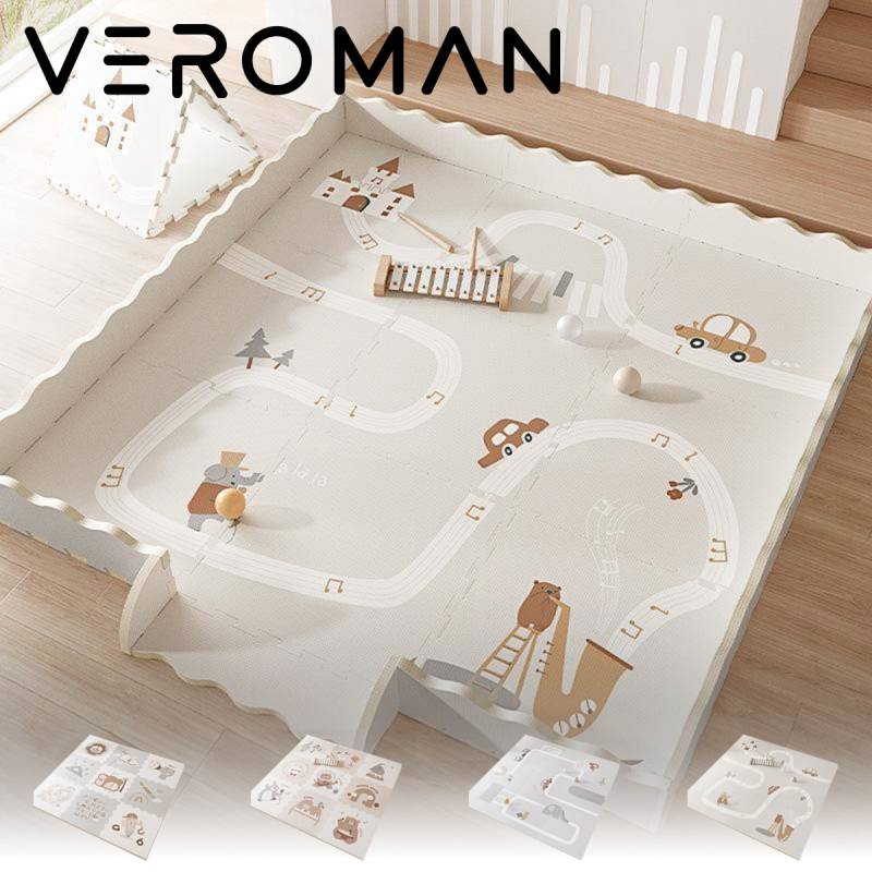 VeroManベビーマットプレイマット クッションマットフロアマット両面