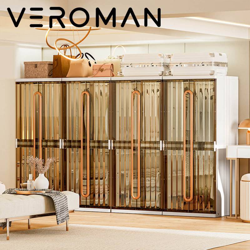 VeroMan キッズ収納ラック 収納ラック 衣装棚 クローゼット 収納