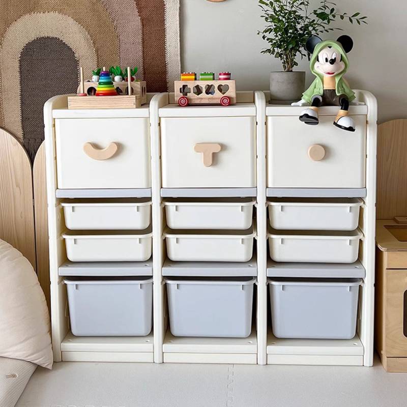 トールペイント：ヒンデローペン　3段引き出し収納BOX 3段 3列] VeroMan キッズ収納ラック 衣装棚 クローゼット おもちゃ箱