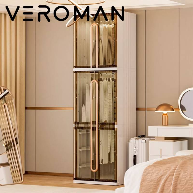 VeroMan キッズ収納ラック 収納ラック 衣装棚 クローゼット 収納