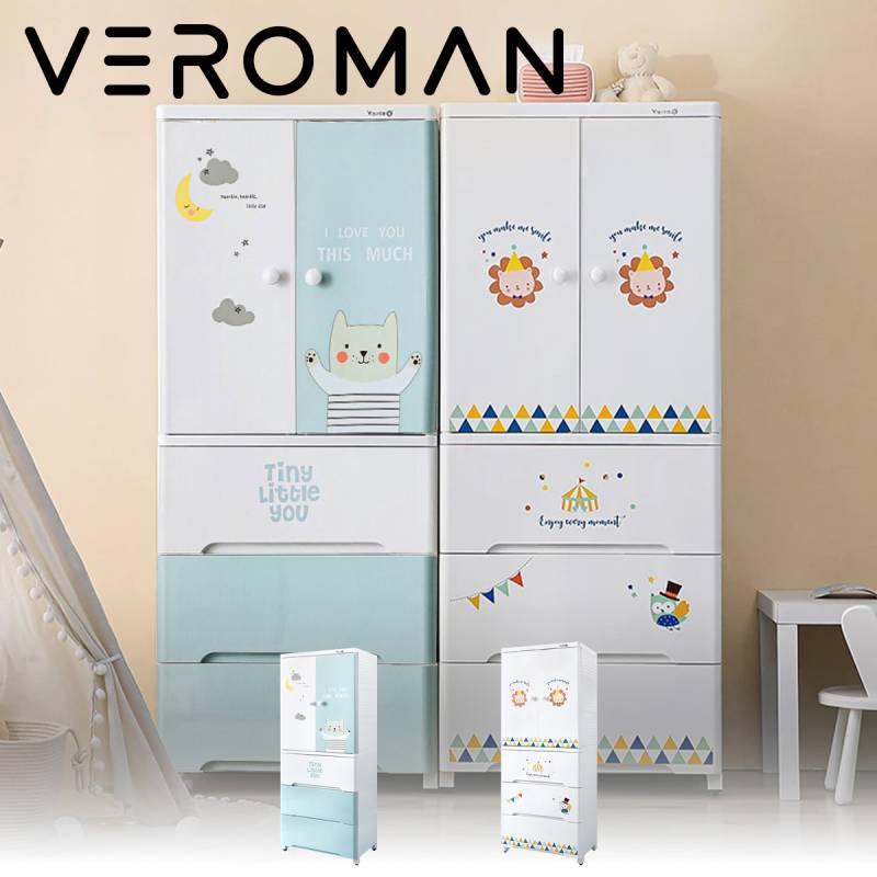 【美品】ヘーベルハウス　ラムくん 着せ替え衣装セット VeroMan キッズ収納ラック 衣装棚 クローゼット アニマル 動物 ベビー
