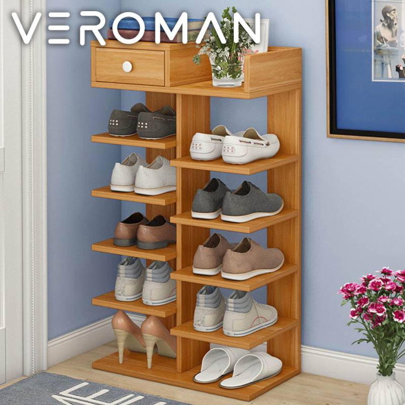 6段] VeroMan シューズラック 靴棚 シューズシェルフ 下駄箱 靴置き