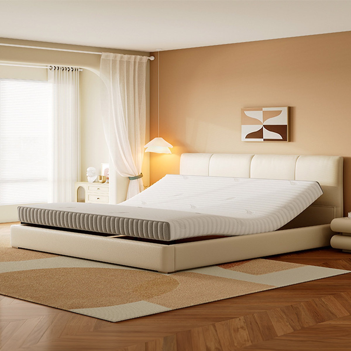 ワイドダブル] VeroMan ベッド ワイドダブルベッド マットレス付き