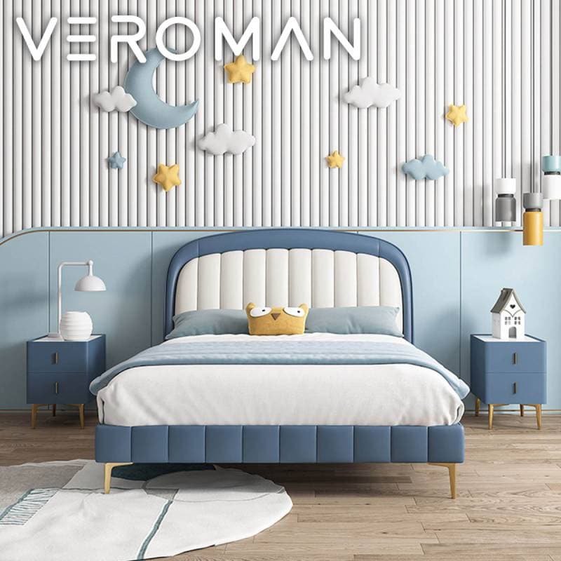 セミダブル] VeroMan クジラデザイン キッズベッド 親肌シリコンで快適