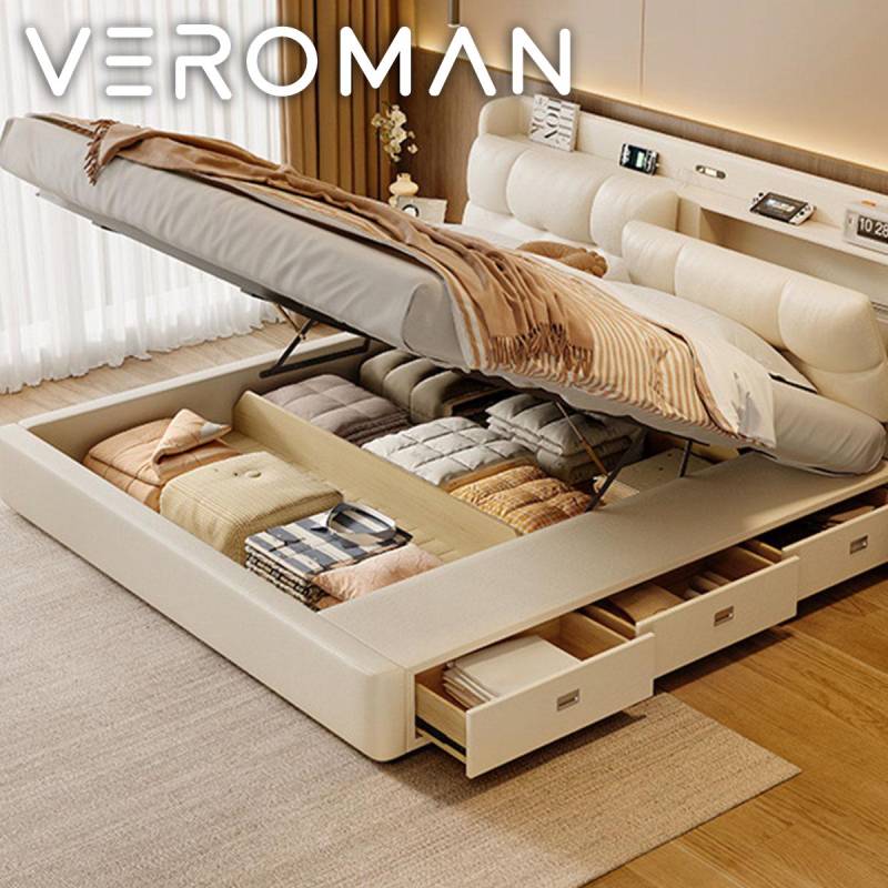 ワイドダブル] VeroMan ワイドダブルベッド ベッドフレーム マットレス