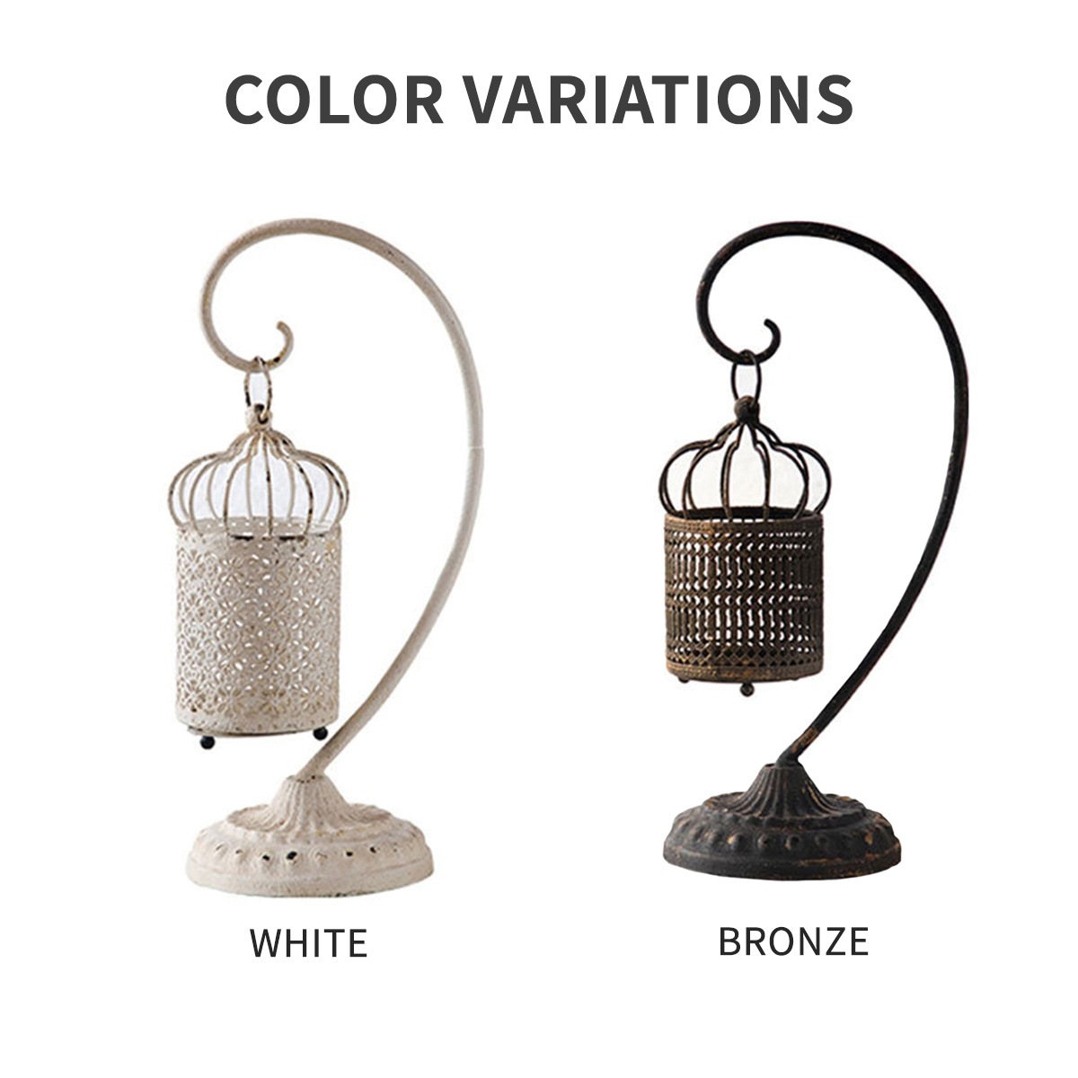 VeroMan 鳥かご風 ランタン キャンドル スタンド ホルダー