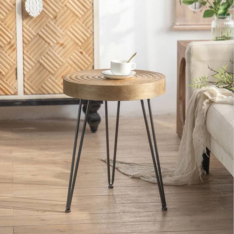 [小] VeroMan テーブル ローテーブル センターテーブル 木製 リビングテーブル おしゃれ 一人暮らし ナチュラル 木目 円卓 丸いテーブル 韓国インテリア