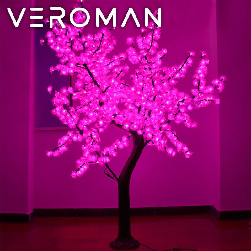 小] VeroMan 光り輝く桜の枝装飾 樹脂花びらが煌くリアルな演出 高耐久