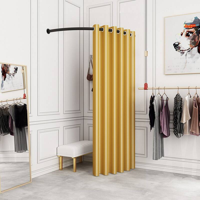 ⭐️特大SALE⭐️お洒落 フィッティングルーム 更衣室 簡単 カーテン 簡易更衣室 フィッティングルーム L字型 コーナー 間仕切りカーテン