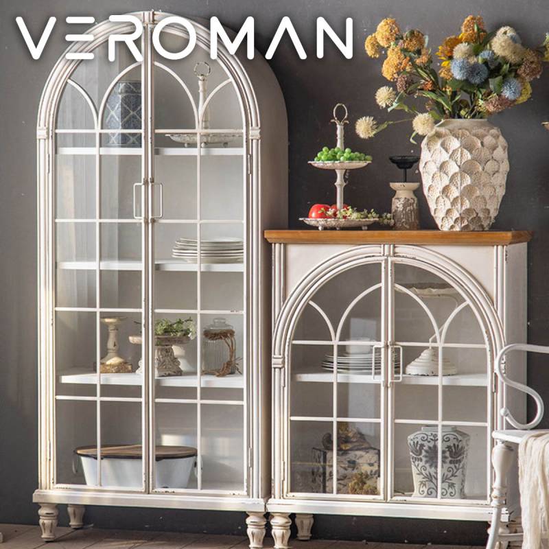 VeroMan 優雅なアーチ型キャビネット 収納とディスプレイを両立する