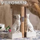 2個セット] VeroMan 彫刻レオパードブックエンド 彫刻デザインの