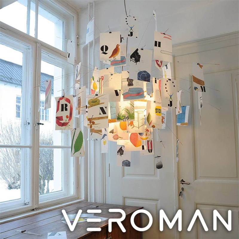 幅80cm] VeroMan シーリングライト 吊り下げ照明 モダンなアート感漂う