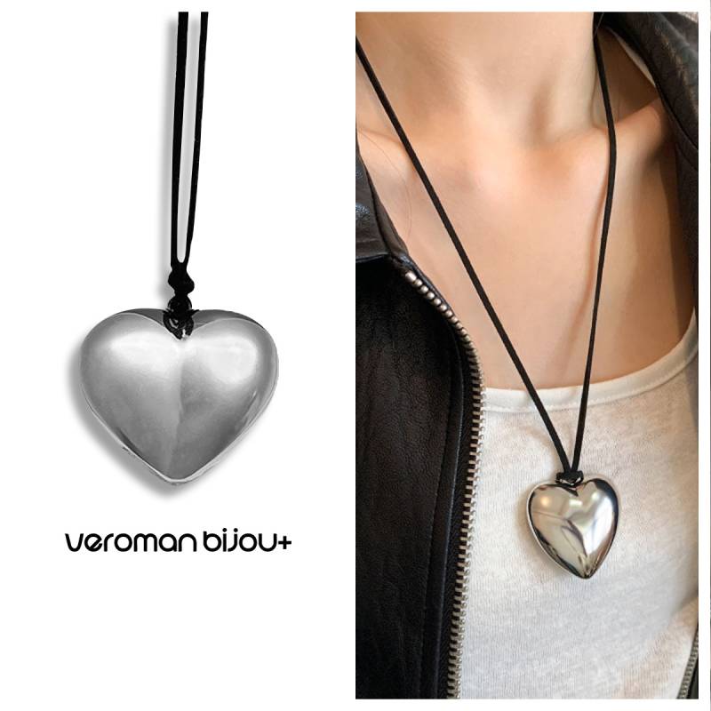 VeroMan BIJOU＋ ハート ネックレス ロングネックレス 映える ハート