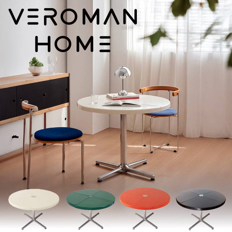 VeroMan テーブル 折りたたみ多機能ダイニングテーブル 半円形異型 
